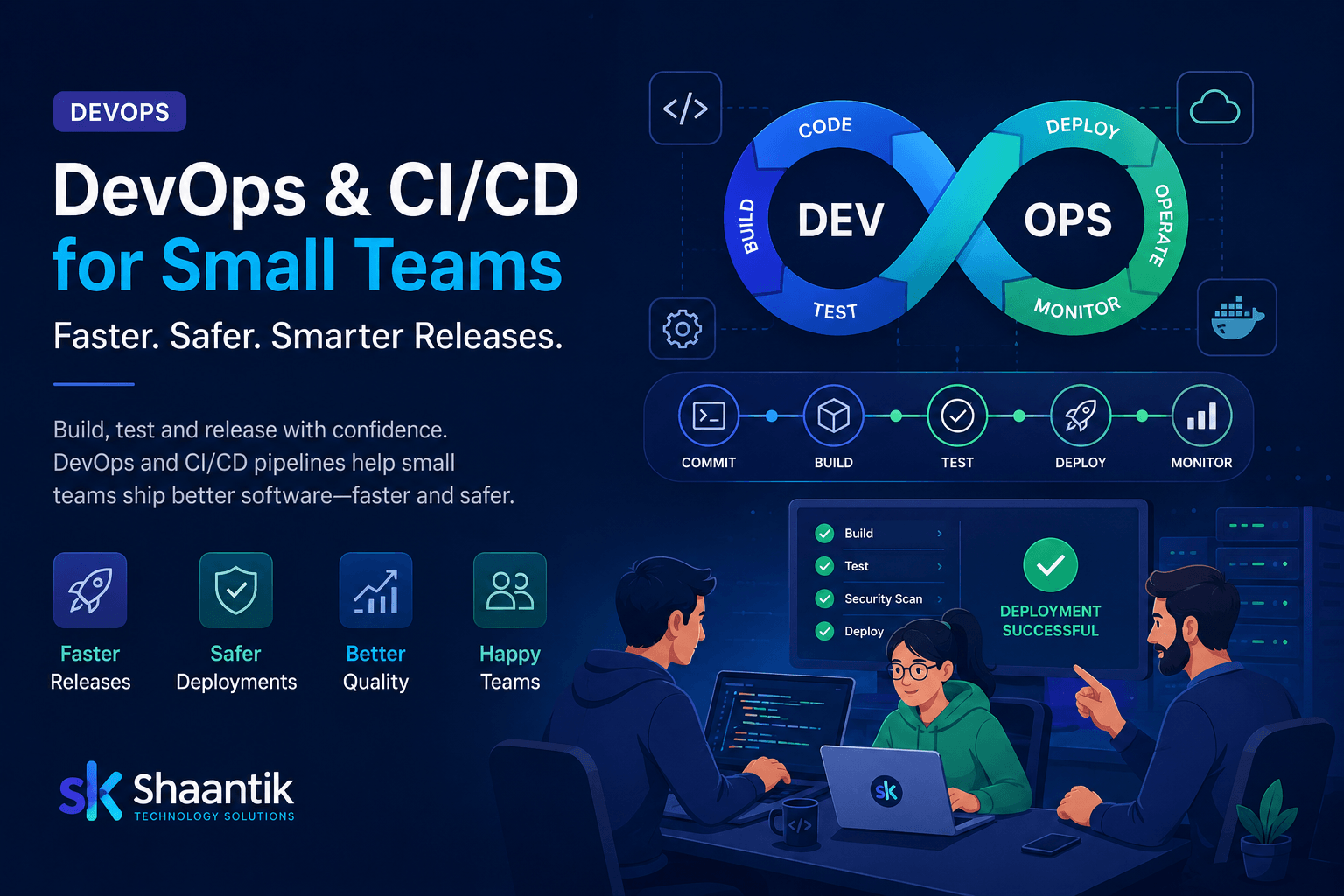 DevOps and CI/CD for Small Teams: Faster, Safer Releases