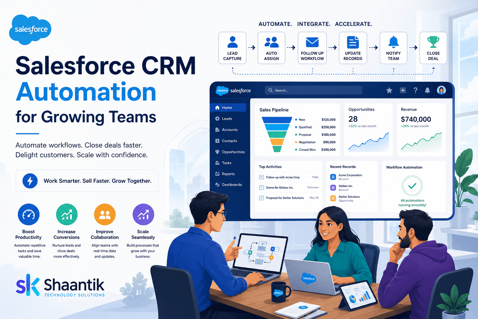 Salesforce CRM Automation for Growing Teams: Where to Start
